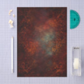 Steampunk Rode Damast Achtergrond EZ6 Decoupage Tissuepapier (Craft)