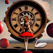 Steampunk Rode Waterverf Ballerina Sling Bag