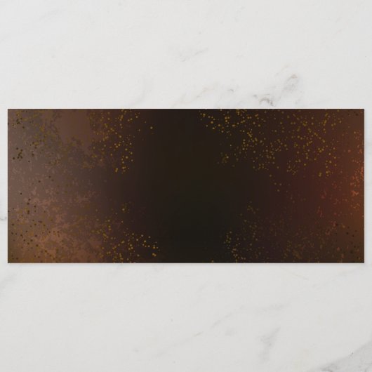 Steampunk Roestige Achtergrond met Turkooisen Lenz Programmakaart (Achterkant)