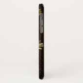 Steampunk roestige achtergrond met turkooizen lenz Case-Mate iPhone case (Achterkant/links)