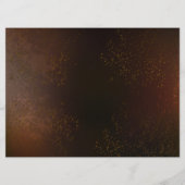 Steampunk roestige achtergrond met turkooizen lenz programmakaart (Achterkant)