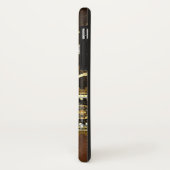 Steampunk Roestige Achtergrond met Turquoise Lenze Case-Mate iPhone Case (Achterkant/links)