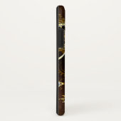 Steampunk Roestige Achtergrond met Turquoise Lenze Case-Mate iPhone Case (Achterkant/rechts)