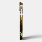 Steampunk Roestige Achtergrond met Turquoise Lenze Case-Mate iPhone Case (Achterkant / Links)