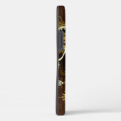 Steampunk Roestige Achtergrond met Turquoise Lenze Case-Mate iPhone Case (Achterkant / Rechts)