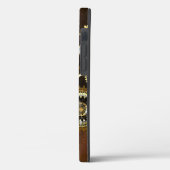 Steampunk Roestige Achtergrond met Turquoise Lenze Case-Mate iPhone Case (Achterkant / Links)