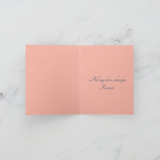 Steampunk Romance Feestdagen Kaart (Binnen)