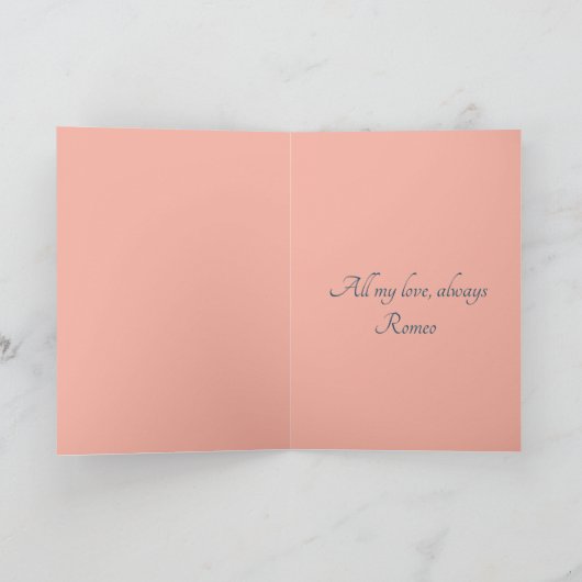 Steampunk Romance Feestdagen Kaart (Binnen)