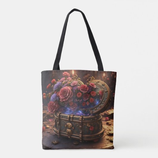 Steampunk Romance Tote Bag (Achterkant)