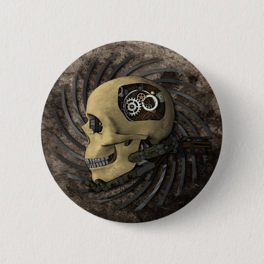 Steampunk Ronde Button 5,7 Cm (Voorkant)