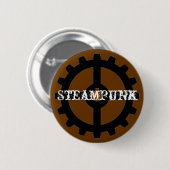 Steampunk Ronde Button 5,7 Cm (Voorkant /achterkant)