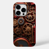Steampunk rood Case-Mate iPhone case (Achterkant)
