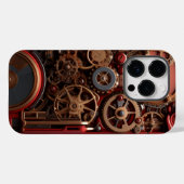 Steampunk rood Case-Mate iPhone case (Achterkant (horizontaal))