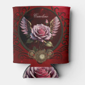 Steampunk-roos Blikjeskoeler (Voorkant)