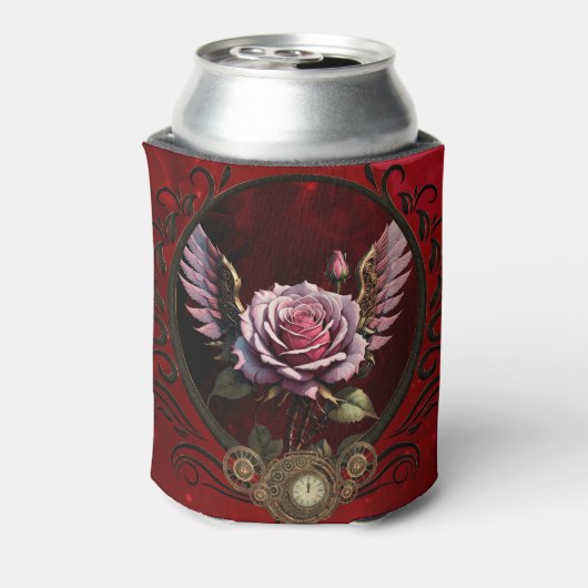 Steampunk-roos Blikjeskoeler (Blikje Achterkant)