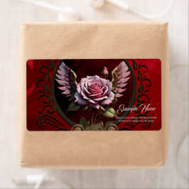 Steampunk-roos Etiket