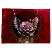 Steampunk-roos Groot Cadeauzakje (Achterkant)
