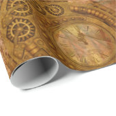 Steampunk Roos inpakpapier (Rol Hoek)