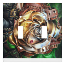 Steampunk Roos met surrealistisch gezicht - Mechan
