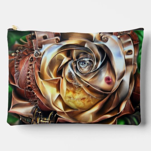 Steampunk Roos met surrealistisch gezicht - Mechan Etui (Voorkant)