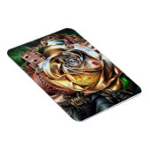 Steampunk Roos met surrealistisch gezicht - Mechan Magneet (Rechterzijde)