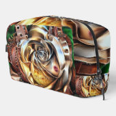 Steampunk Roos met surrealistisch gezicht - Mechan Toilettasje (Rechterhoek)