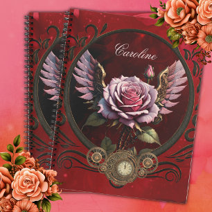 Steampunk-roos Notitieboek