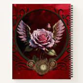 Steampunk-roos Notitieboek (Achterkant)