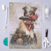 Steampunk Rooster Tissuepapier (Craft)