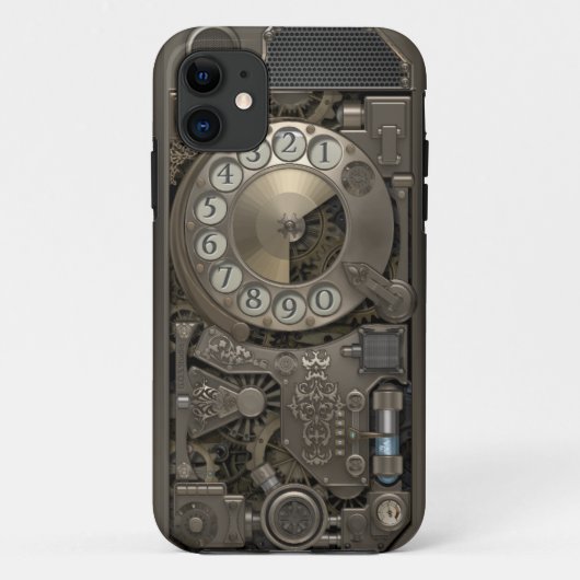 Steampunk Rotary Metal Dial Phone. Case-Mate iPhone Case (Achterkant)