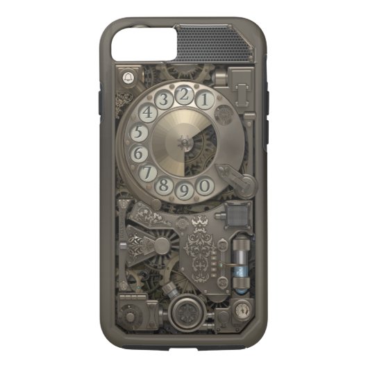 Steampunk Rotary Metal Dial Phone. Hoes. Case-Mate iPhone Case (Achterkant)