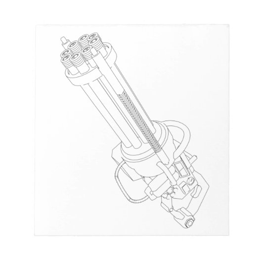 Steampunk Rotatie Pistool Notitieblok (Voorkant)