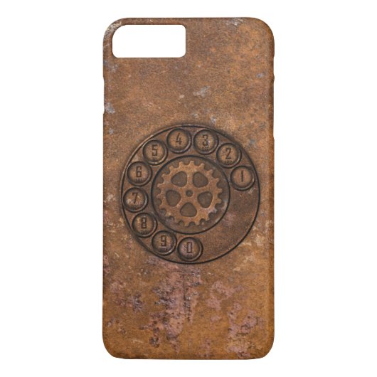 Steampunk Roterende Telefoon van de Wijzerplaat Case-Mate iPhone Case (Achterkant)