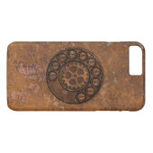 Steampunk Roterende Telefoon van de Wijzerplaat Case-Mate iPhone Case (Achterkant (Horizontaal))