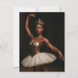 Steampunk Royal Ballerina Elegant Fantasy Briefkaart