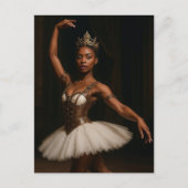 Steampunk Royal Ballerina Elegant Fantasy Briefkaart (Voorkant)