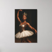 Steampunk Royal Ballerina Elegant Fantasy Canvas Afdruk (Voorkant)