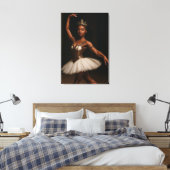 Steampunk Royal Ballerina Elegant Fantasy Canvas Afdruk (Insitu (Slaapkamer))