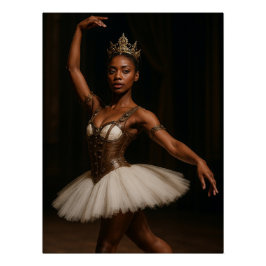 Steampunk Royal Ballerina Elegant Fantasy Perfect Poster