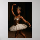 Steampunk Royal Ballerina Elegant Fantasy Poster (Voorkant)