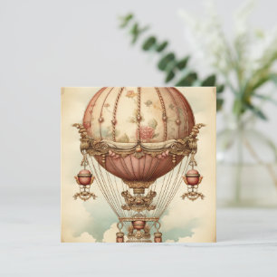 Steampunk Roze Hete Luchtballon