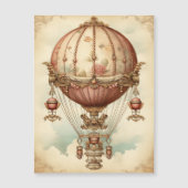  Steampunk Roze Hete Luchtballon (Voorkant)