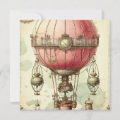  Steampunk Roze Hete Luchtballon (2) (Voorkant)