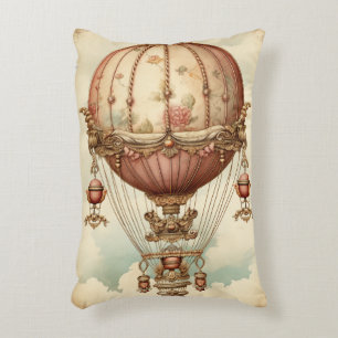  Steampunk Roze Hete Luchtballon Accent Kussen