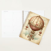 Steampunk Roze Hete Luchtballon Planner (Display)