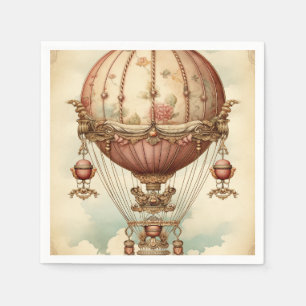  Steampunk Roze Hete Luchtballon Servet