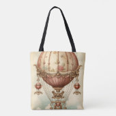  Steampunk Roze Hete Luchtballon Tote Bag (Achterkant)