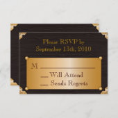 Steampunk RSVP-kaart RSVP Kaartje (Voorkant / Achterkant)