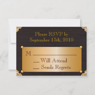 Steampunk RSVP-kaart RSVP Kaartje