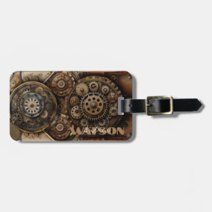 Steampunk Rugzak en Bagagelabel